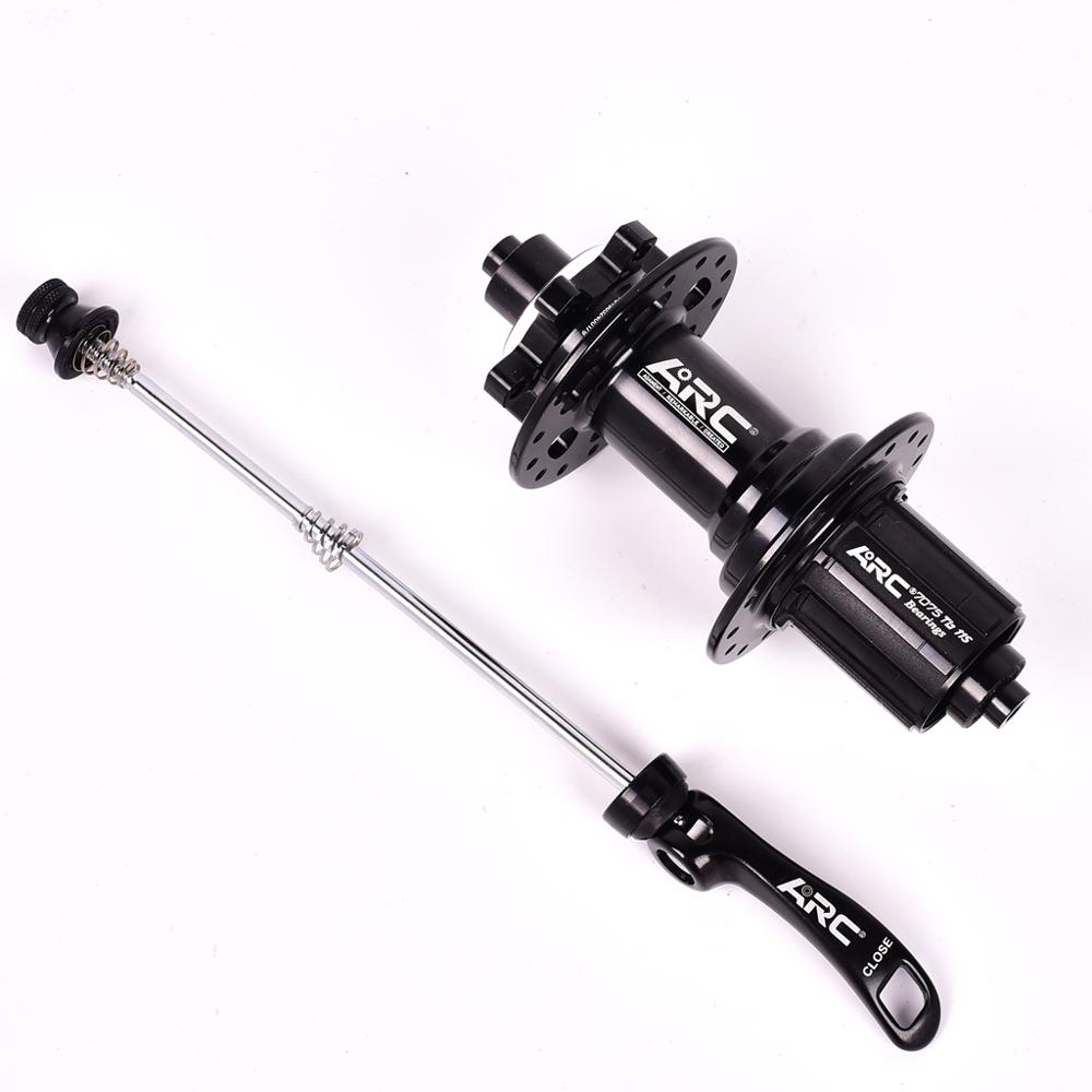 ARC Mountain Bike Hubs Disc Card Brake NBK bearing MTB bicycle hubs 8 9 10 11 Speed 135*10MM 142*12MM 15MM PK 041SB 32 Holes: Rear Black 135x10mm