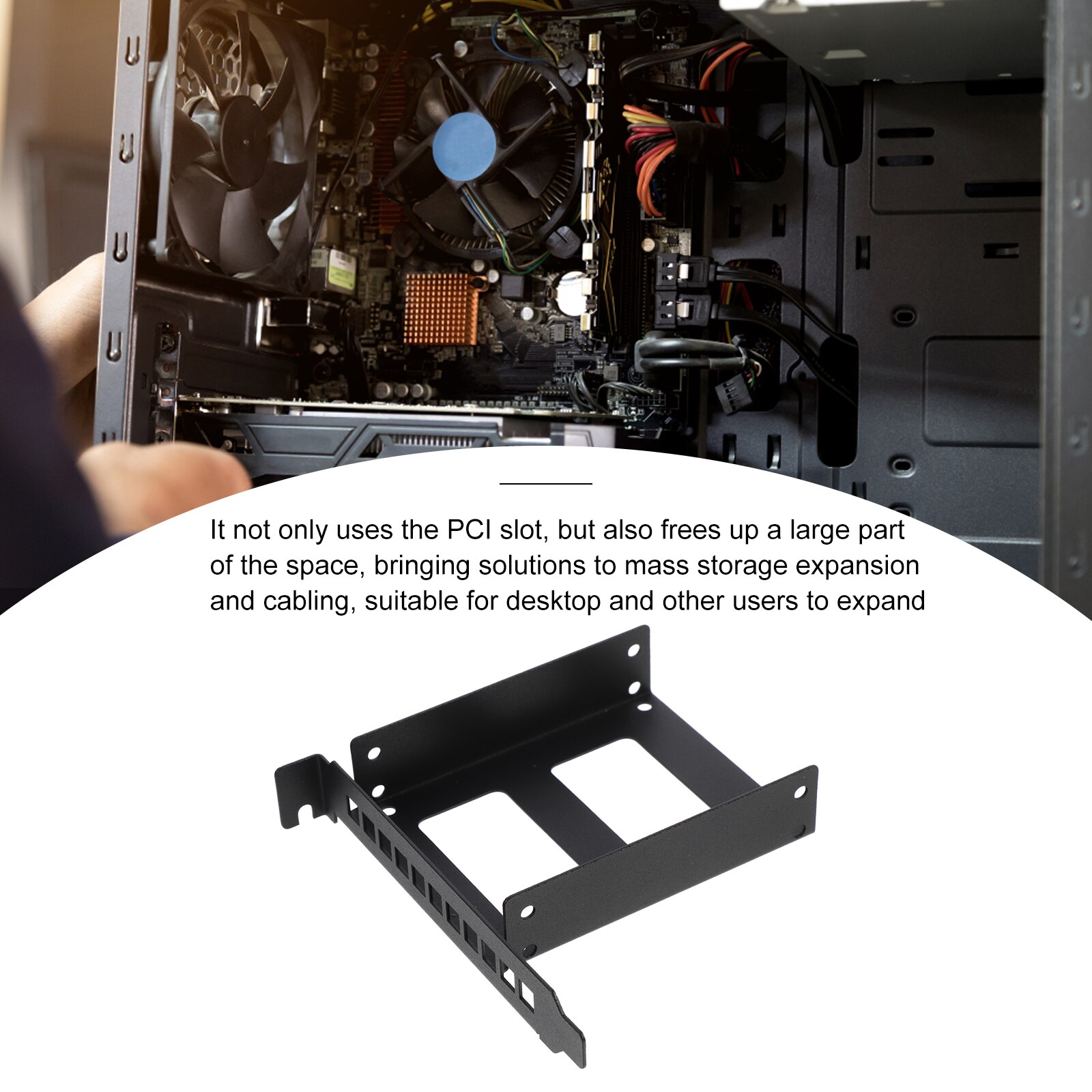 Ssd Bracket Achterpaneel 2.5 Inch Hdd Pci Slot Drive Bay Montage Converter