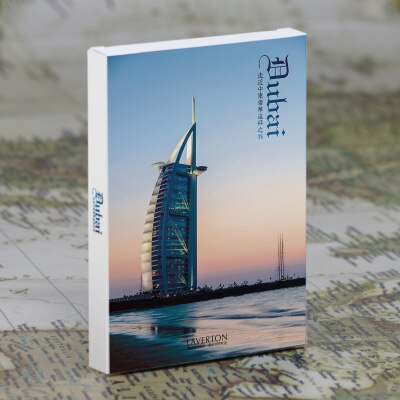 30 feuilles/lot faire un voyage à dubaï carte postale/carte de voeux/carte de souhait de