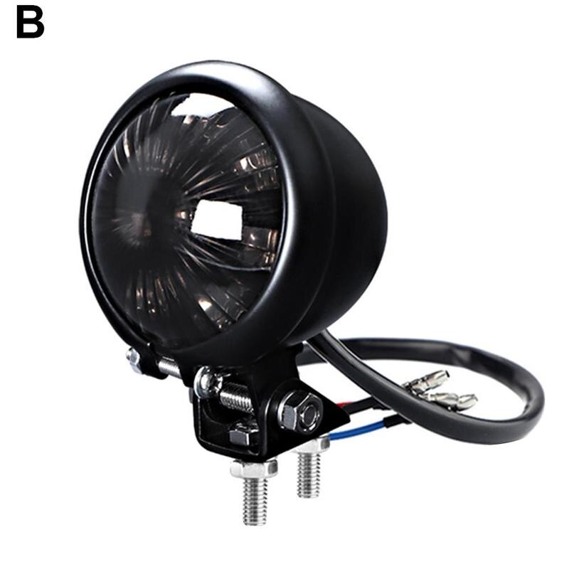 12v led motorcykel baglygte retro bremse baglygte baglygte til chopper bobber cafe racer stil signal lampe baglygter: Sort