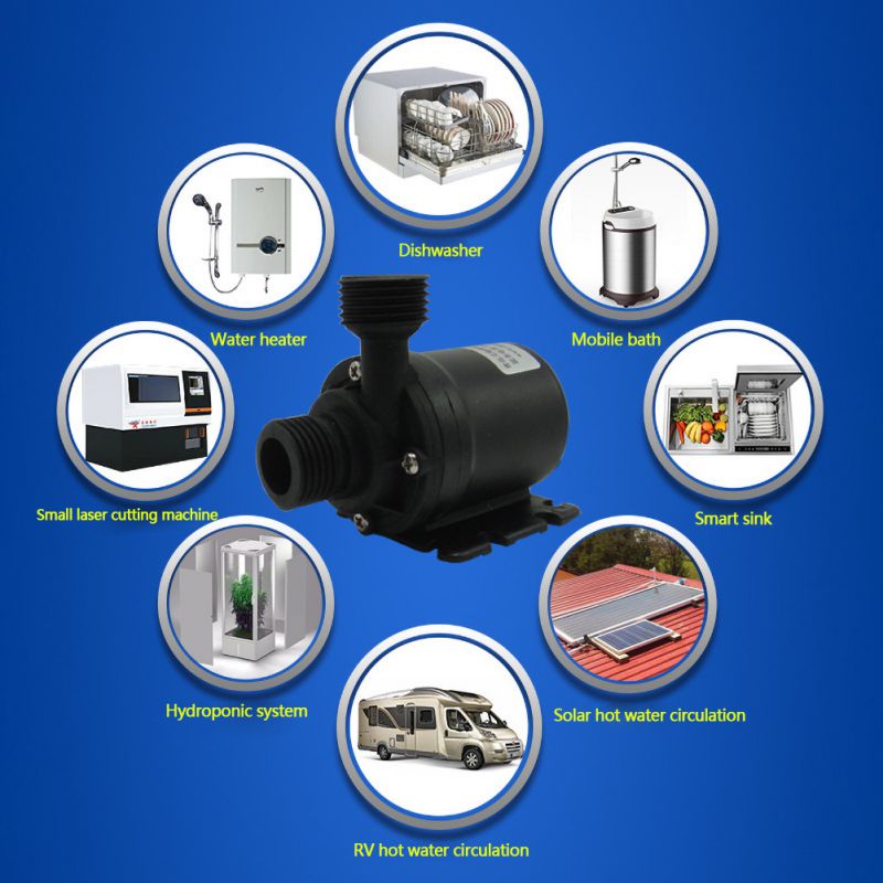 24V DC/AC Stainless Steel Shaft Core Booster Pump Cycle Submersible Pumps