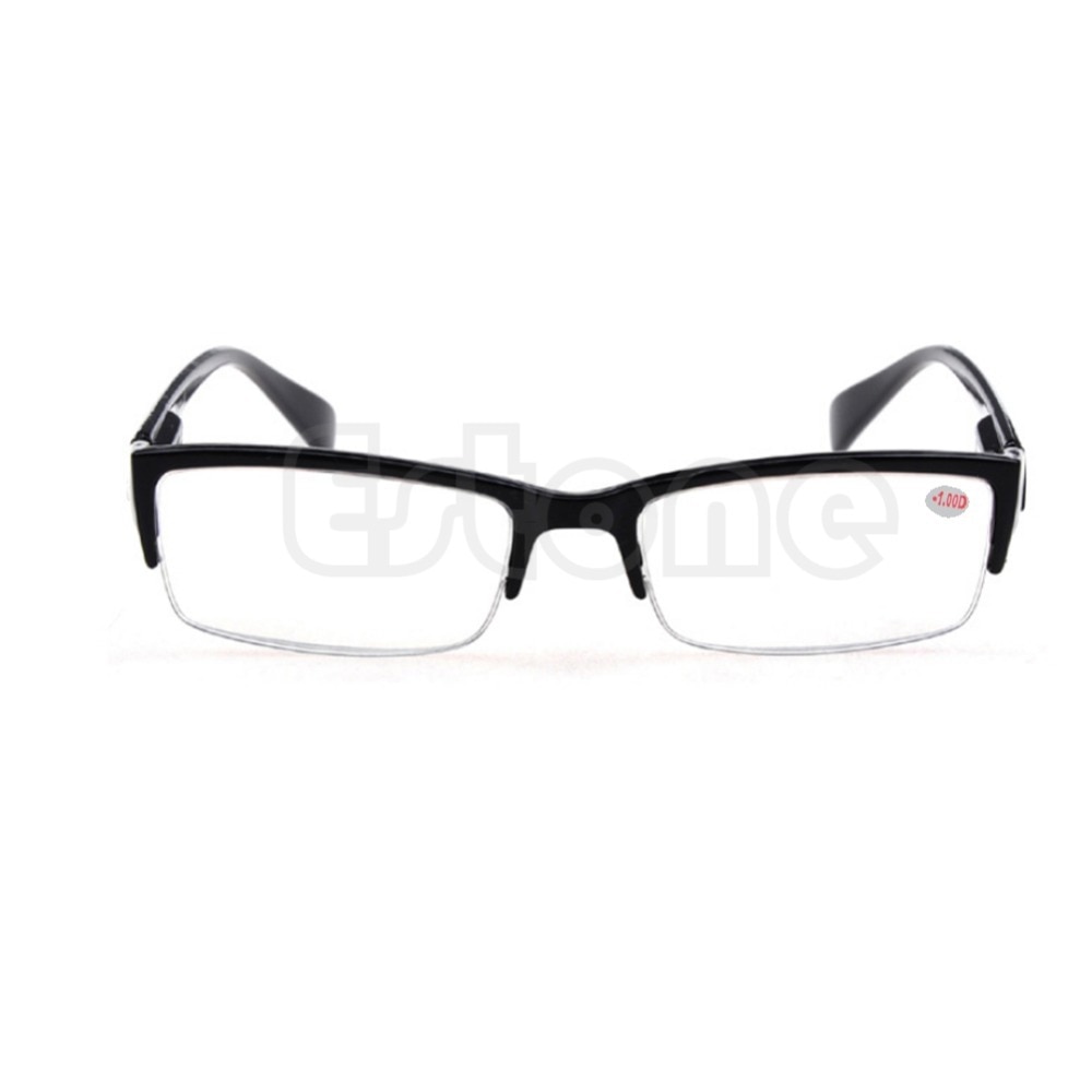 Unisex Women Men Clear Semi-rimless Eyeglass Myopia Glasses Black Frames -1 -1.5 -2 -2.5 -3 -3.5 -4