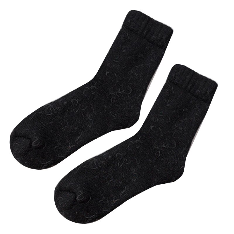 Winter Wool Warm Socks Super Soft Thick Solid Color Casual Socks For Men Women