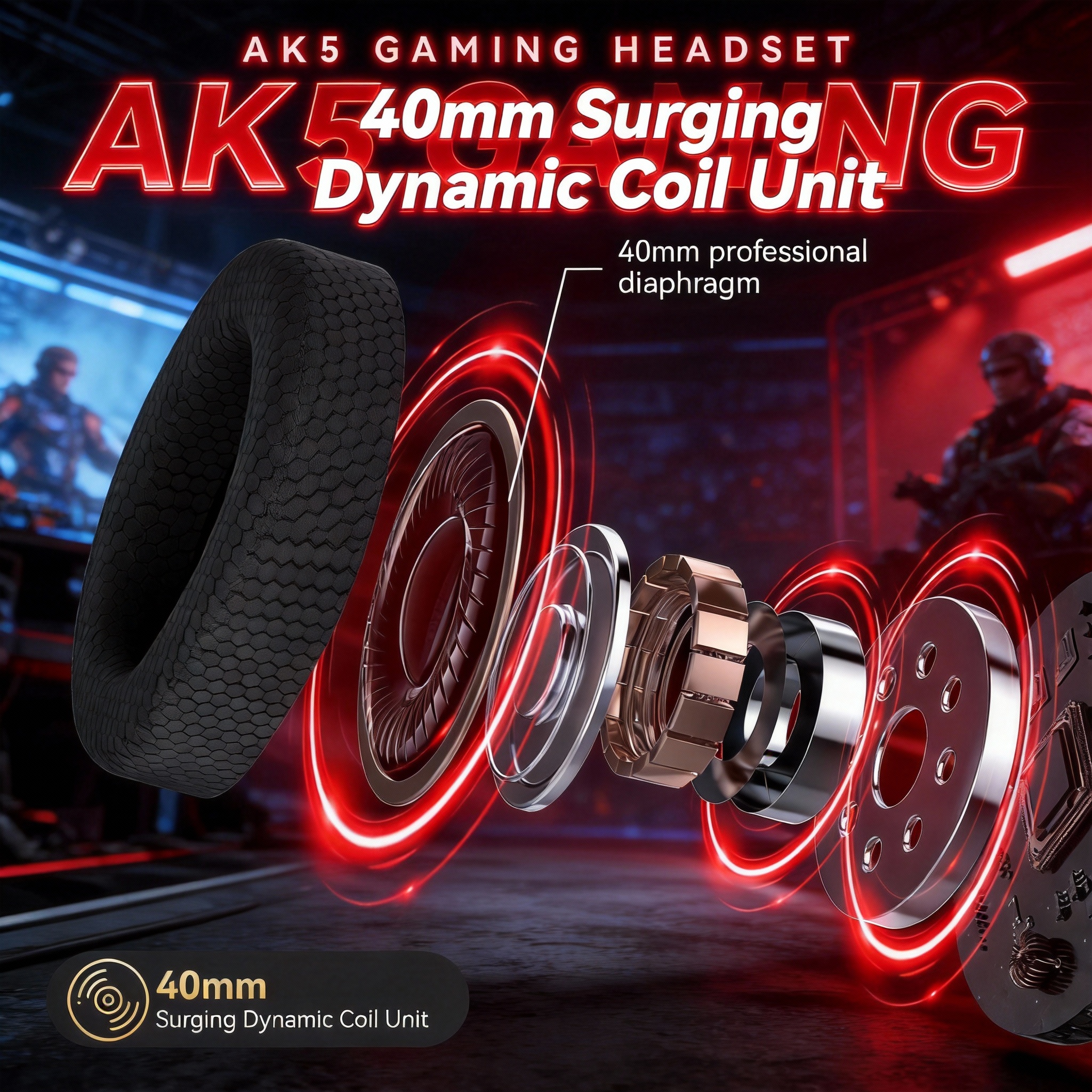SMAILWOLF AK5 wired headset gaming headset lightweight e-sports gaming headset with microphone desktop laptop universal