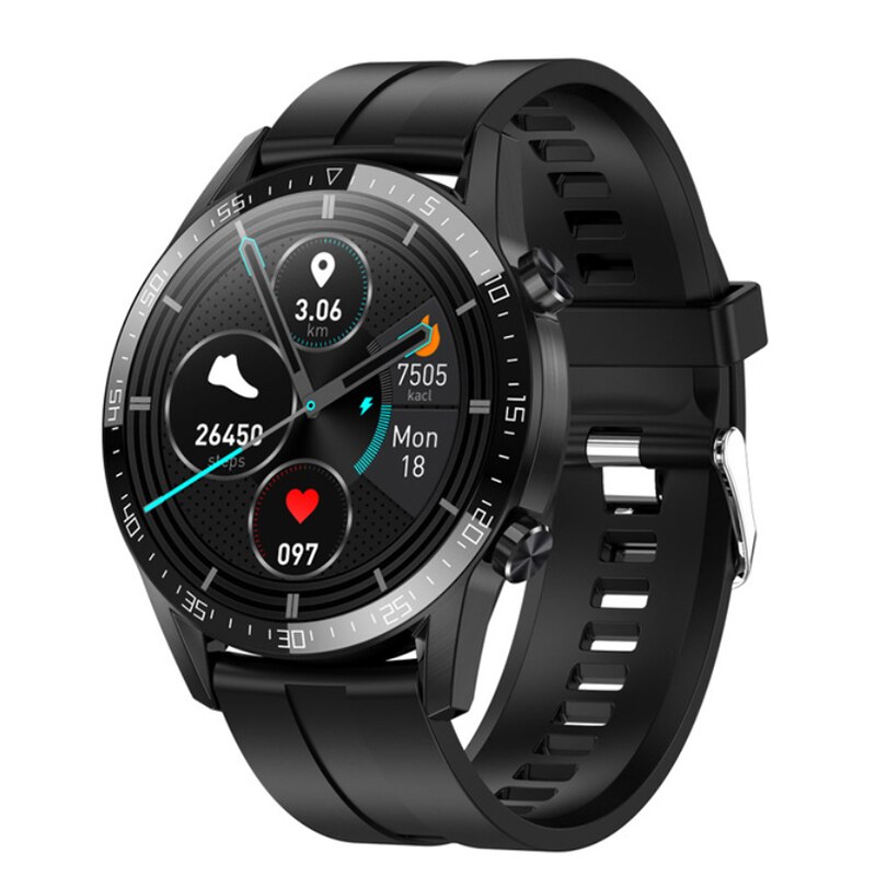 T03 smarte ure: Sort silikone