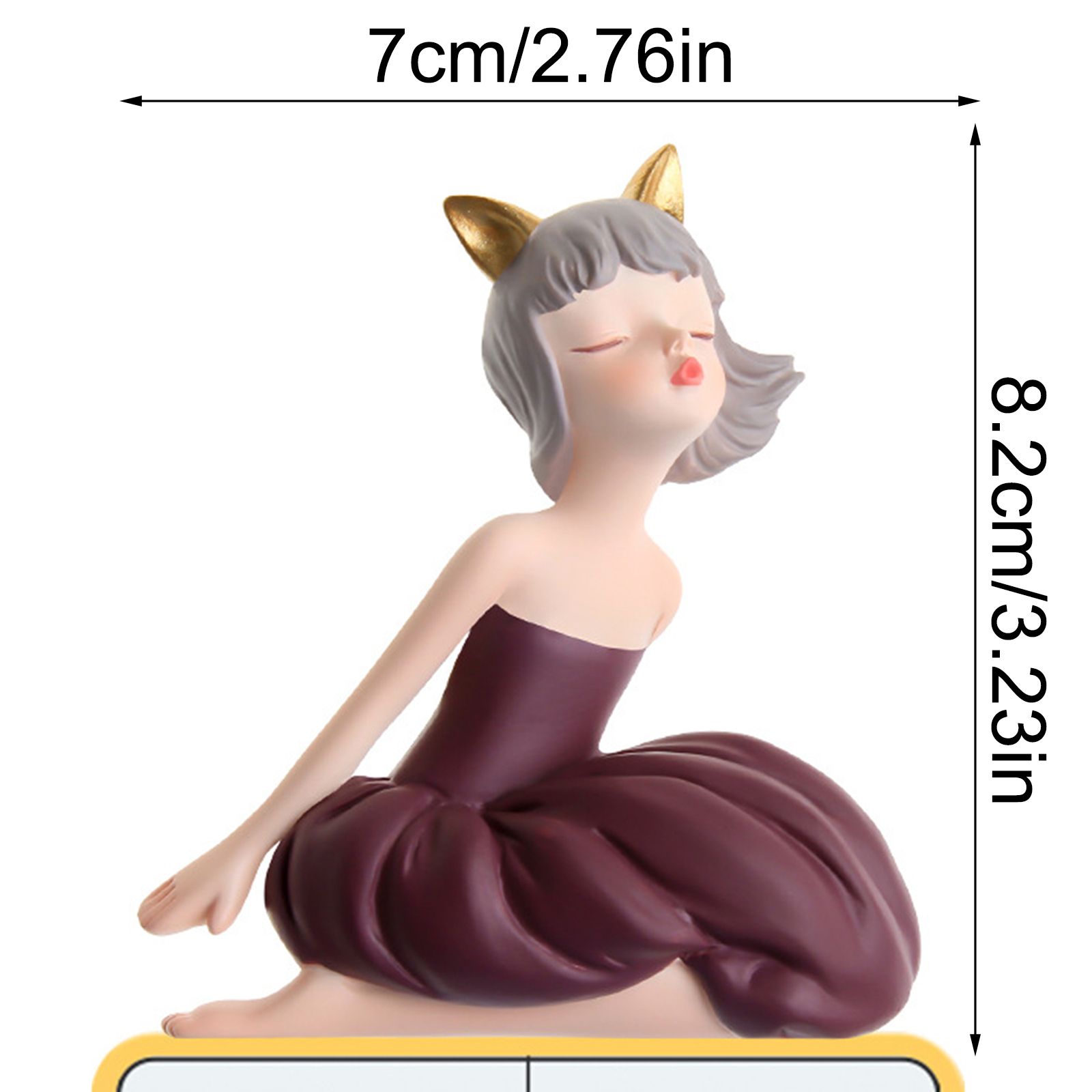 Socket Switch Stickers Decorative 3D Stereo Cartoon Girl Resin Home Decoration Modern Wall Switch Protection Accessories