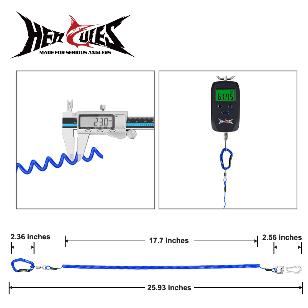 Hercules corde de rétention 2 pièces outils de pêche accessoires 7*7 brins 0.3 fil d'acier rétractable sécurité Camping corde de rétention