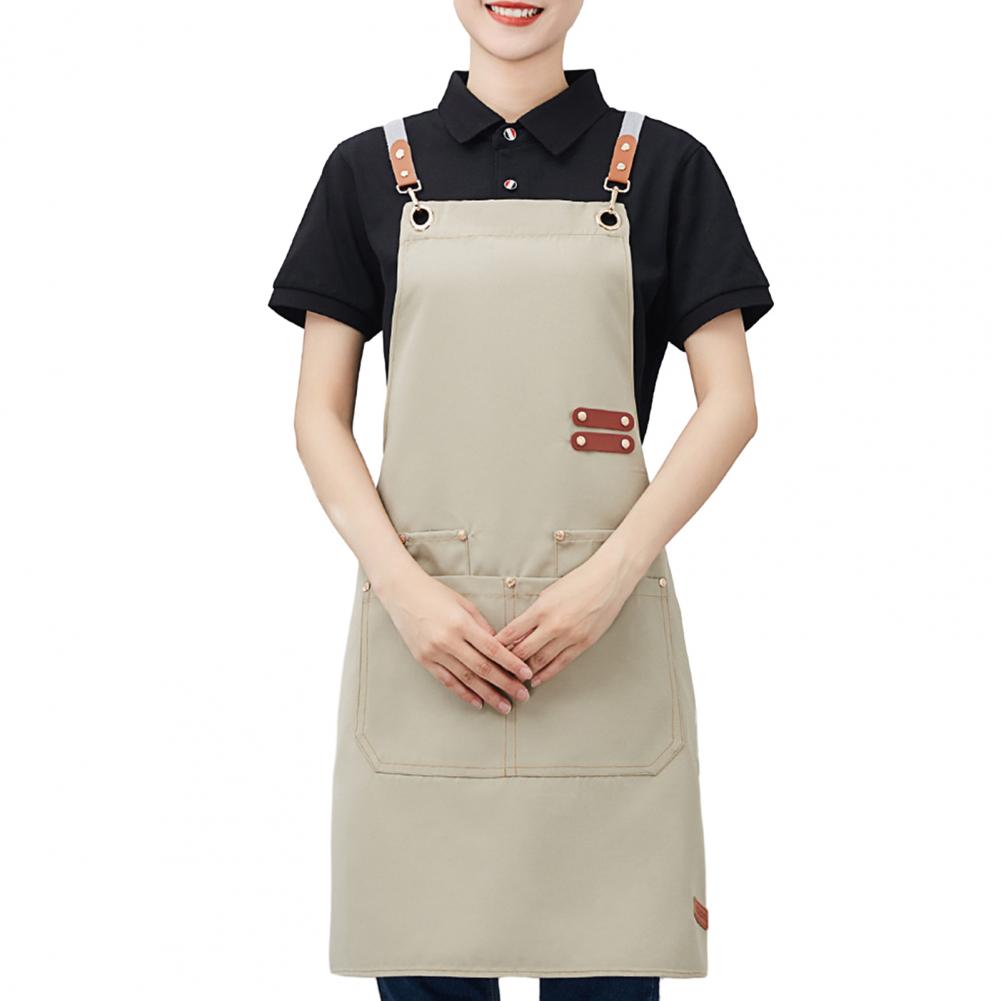 Dicke wasserdichte Schürze für Männer und Frauen, Anti-Fett, schmutzabweisende Kochschürze für Chefkoch, Café, Einkaufen, Kellner, Grill, Küche: Grün