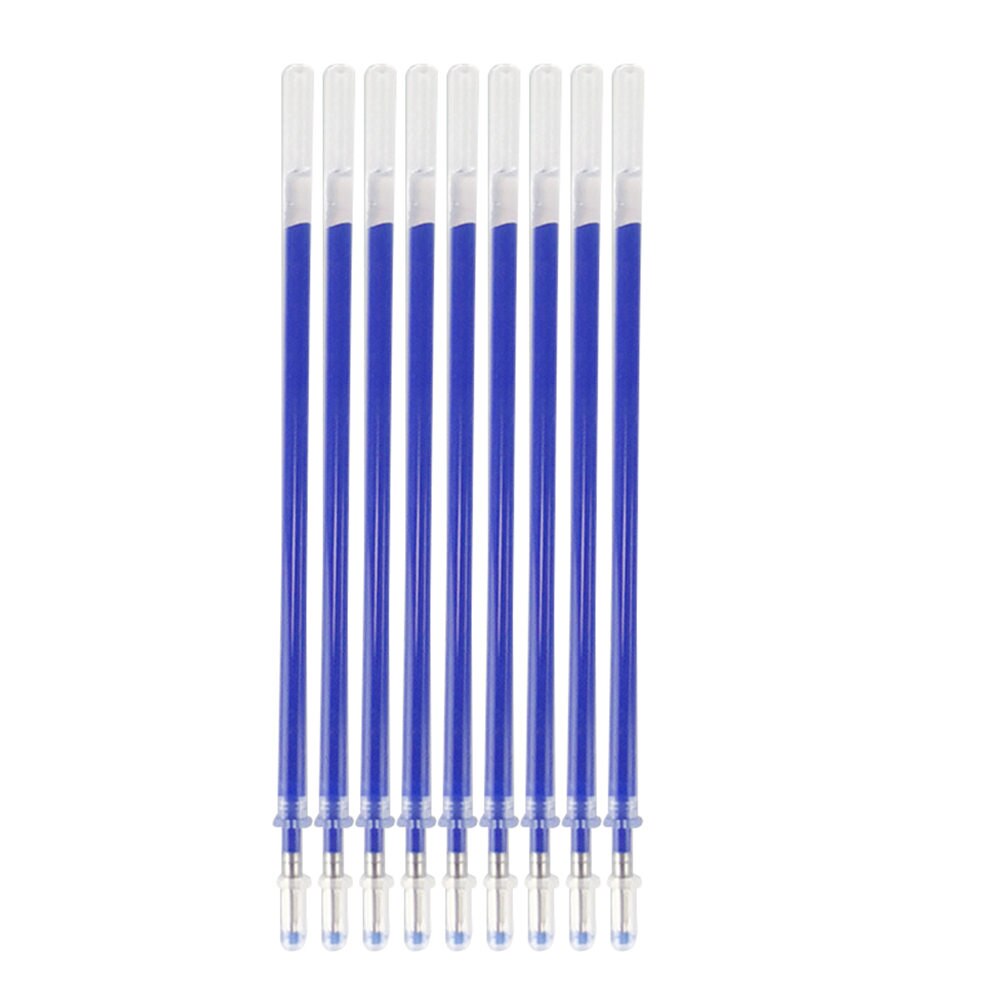 Refills læder 100 stk heat erase pen refills høj temperatur forsvinden pen beklædningsgenstand dash markør  dc156: En med blåt udseende