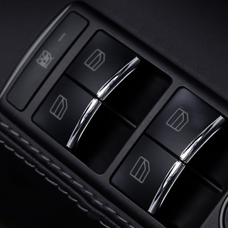 7 stk bil krom interiør dørbryter styling trimmer til tesla modell s / x tilbehør