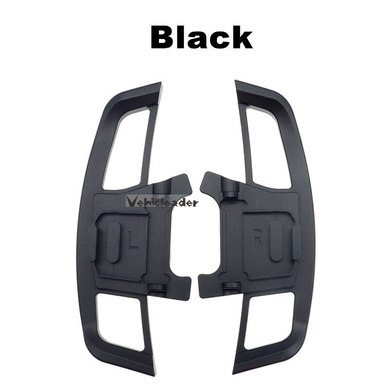 2 stk bil auto rat paddle extend shifter metal gear gear padle extension til vw golf 7 gti r gtd gte  mk7: Sort