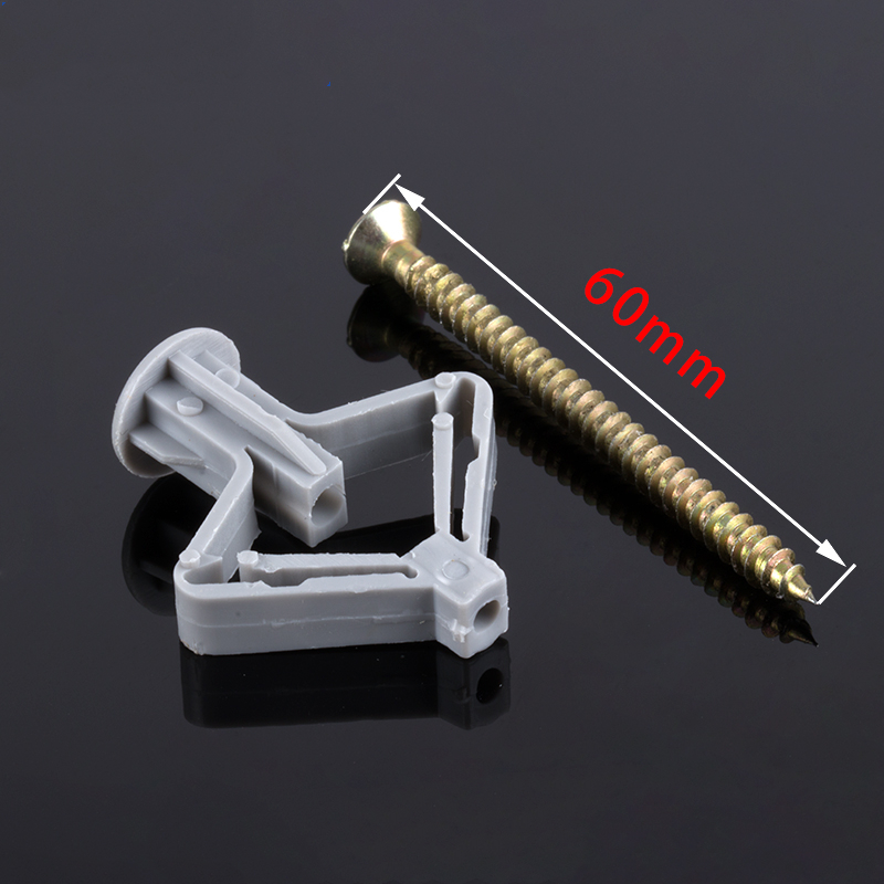 Plaster Board Plastic Expansion Anchor Bolt PortableAirplane Butterfly Shape Expansion Tube Screw Self-tapping Expansion Plug