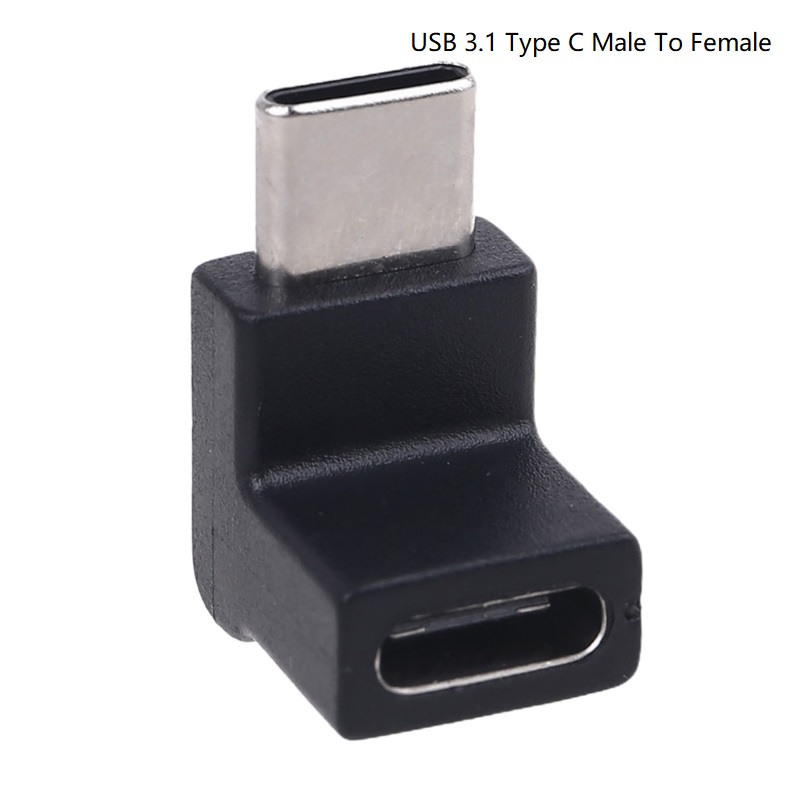 Rät vinkel 90 grader usb 3.1 typ c hane till hona usb c konverteradapter för mobiltelefon surfplatta laptop usb c laddare  x6hb: C