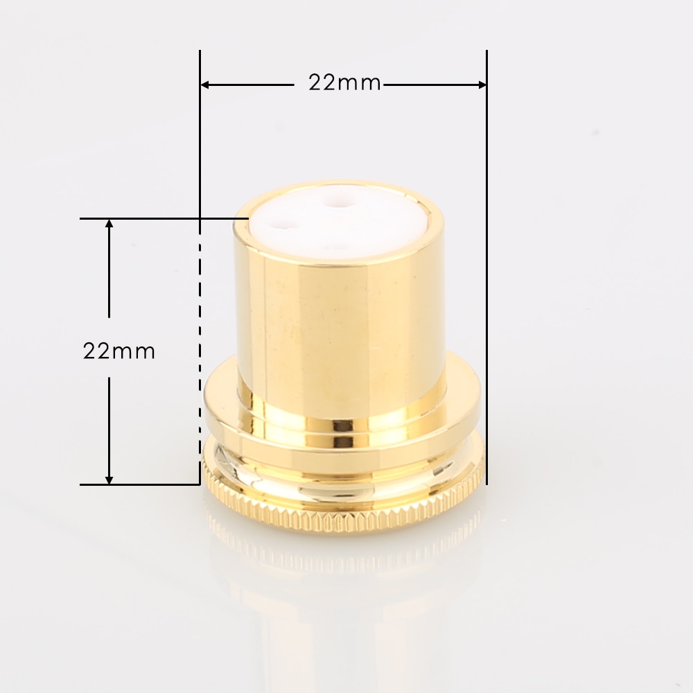 Tappi a spina XLR in rame placcato oro 24K di alta qualità (maschio + femmina) X