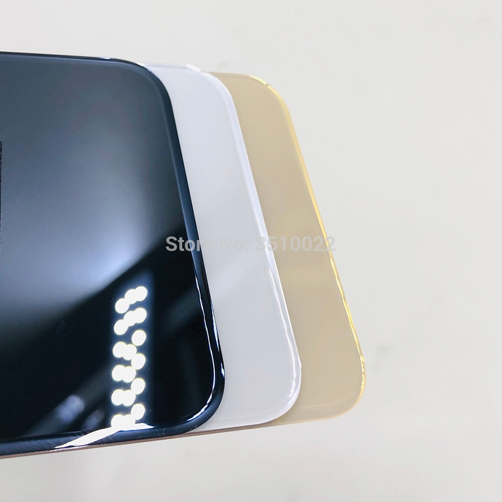Groot gat glazen behuizing achterkant behuizing metalen frame batterijklepje achterklep voor iphone x xs xs max telefoonhoesjes behuizing achterkant