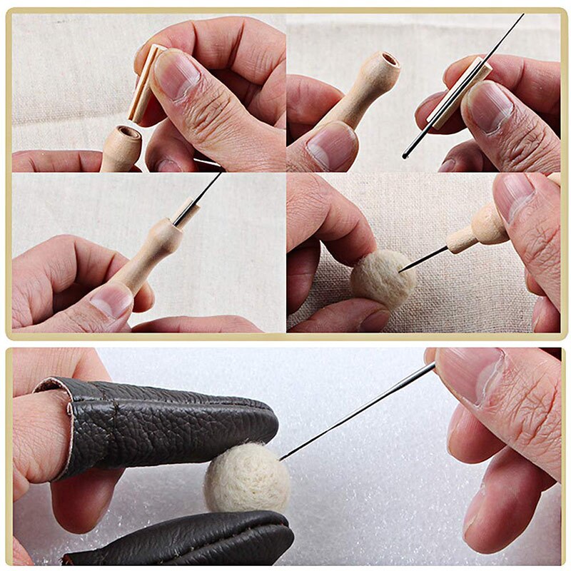Wool Felt Needle Felt Needle Felting Starter Kit Felting Needles Felt Diy Package for Felting Craft