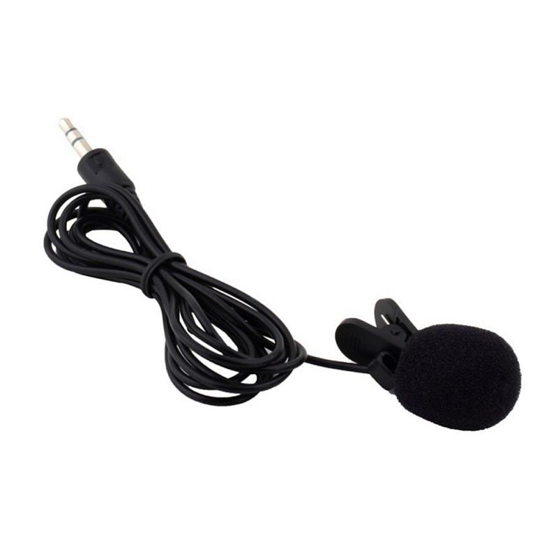 Microfone de lapela de plástico com 3.5mm, mini microfone de lapela, adequado para aula, conferência, ensino, conferência