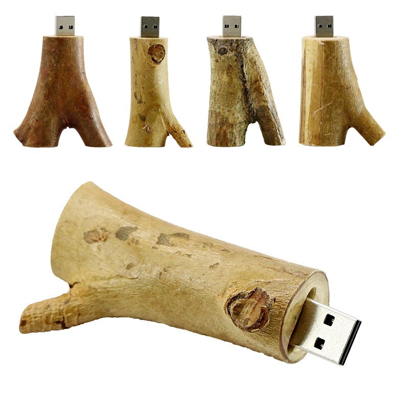 Chiavetta Usb Novetly modello in legno naturale ramo di un albero Memory Stick Pendrive 16GB 32GB Thumb Drive memoria esterna Usb