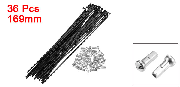 X Autohaux 36pcs 14G J Bend Bicycle Steel Spokes 119mm 125mm 136mm 138mm 141mm 144mm 153mm 158mm 169m Cycle Spokes with Nipples: Navy Blue