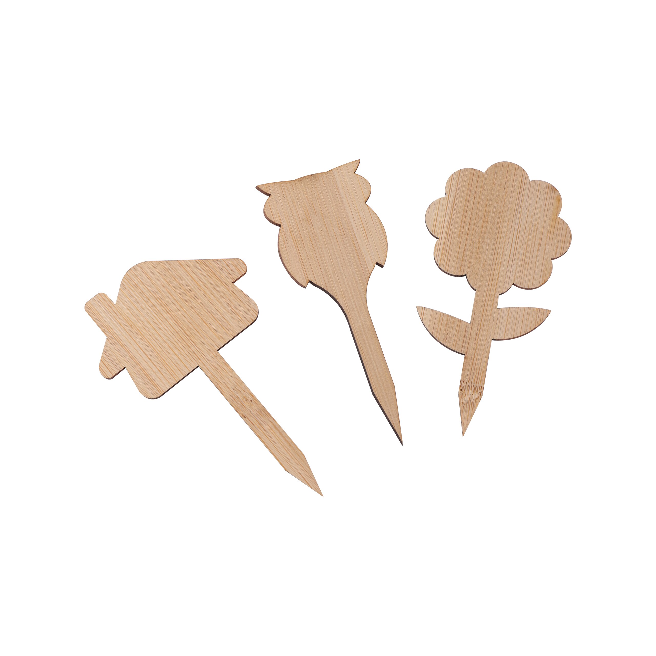 5 Pcs Bamboo Plant Marking Label Potted Plants Nurseries Succulents Flowers Vegetables Seedling Markers Gardening Marking Card