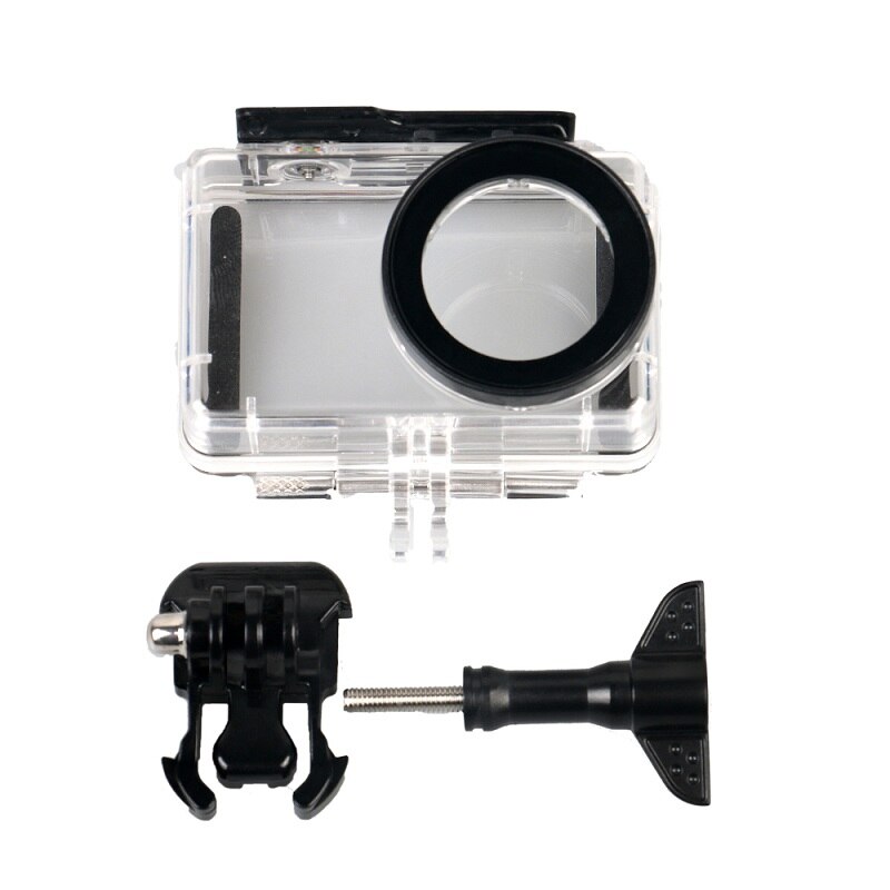 Kit Bag for Xiaomi Mijia 4K Mini Camera Waterproof Housing Battery Case Frame Cover Silicone Shell Lens Cap UV Filter Glass Film: Waterproof case