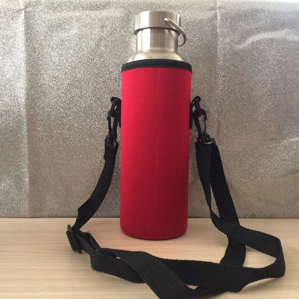 1000 Ml Water Bottle Carrier Geïsoleerde Cover Bag Holder Strap Outdoor Pouch Houder Schouderband Cover
