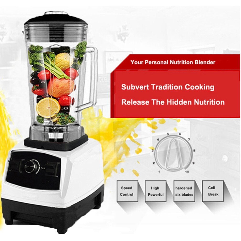 2200W 2L Home Smoothies Power Blender Food Mixer Juicer Food Fruit Processor Smoothie Maker Cooking Machine