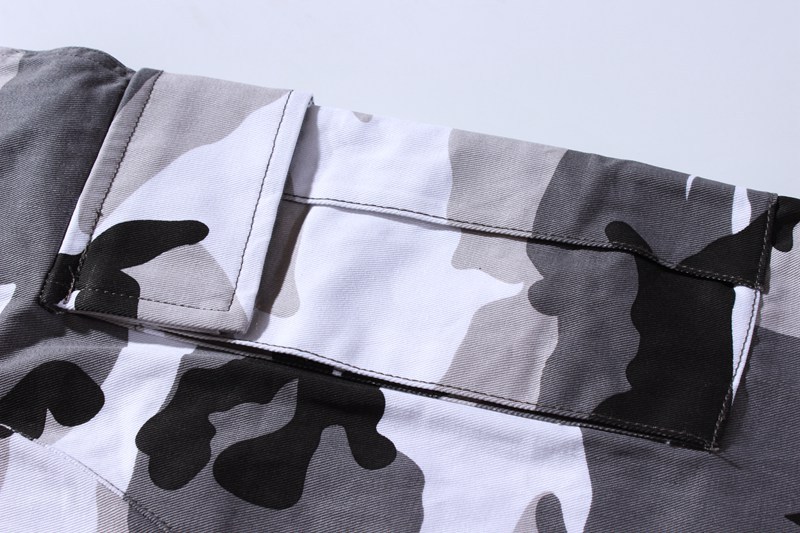 Icpans cargo byxor herr joggingbyxor fullängds bomullsfickor byxa casual orange röd lila rosa camo byxor manliga streetwear byxor