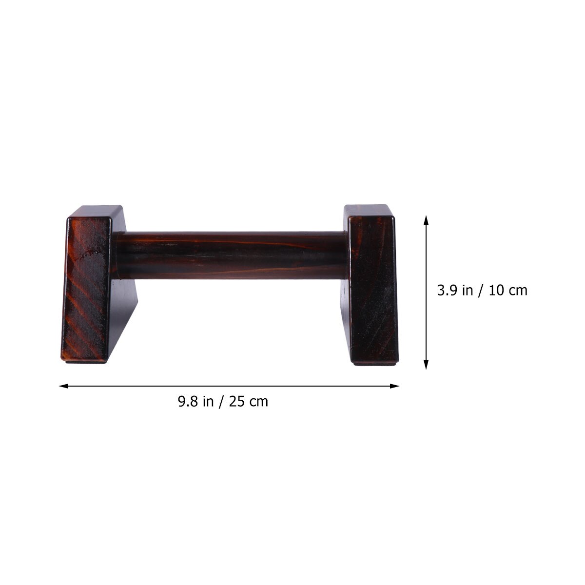 1 Pair Carbide Wood Push-up Bracket Practical Press-ups Support Fitness Equipment for Home Gymnasium (Coffee)