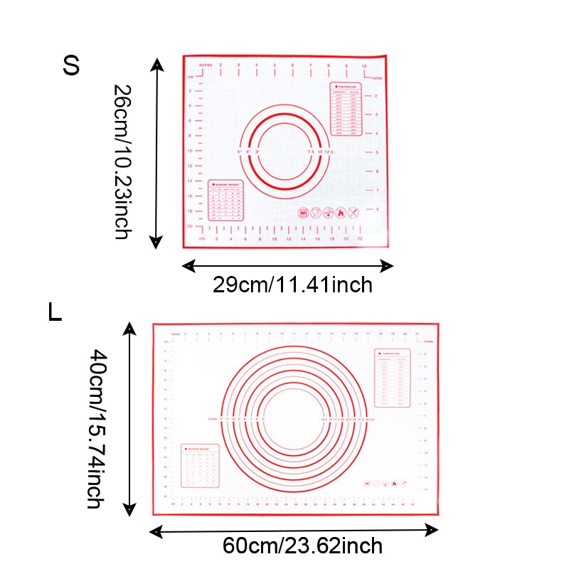 1Pc Kneading Dough Mat Baking Mat Pizza Dough Maker Rolling Dough Pad Kneading Dough Mat Non Stick Kneading Accessories