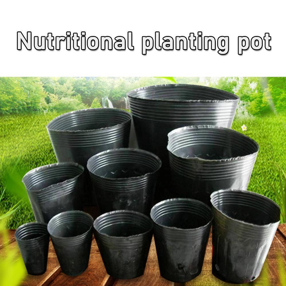 Bolsa negra para cultivo de plantas, 10 Uds., maceta para cultivo de verduras, bricolaje, bolsa de jardín, tamaños, contenedor, 7, granja de patatas, maceta para plantar en casa