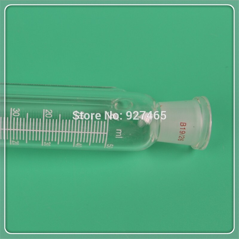 50ml Constant Pressure Funnel,Separatory Funnel Constant Pressure with PTFE stopcock and scale,19/26 joint