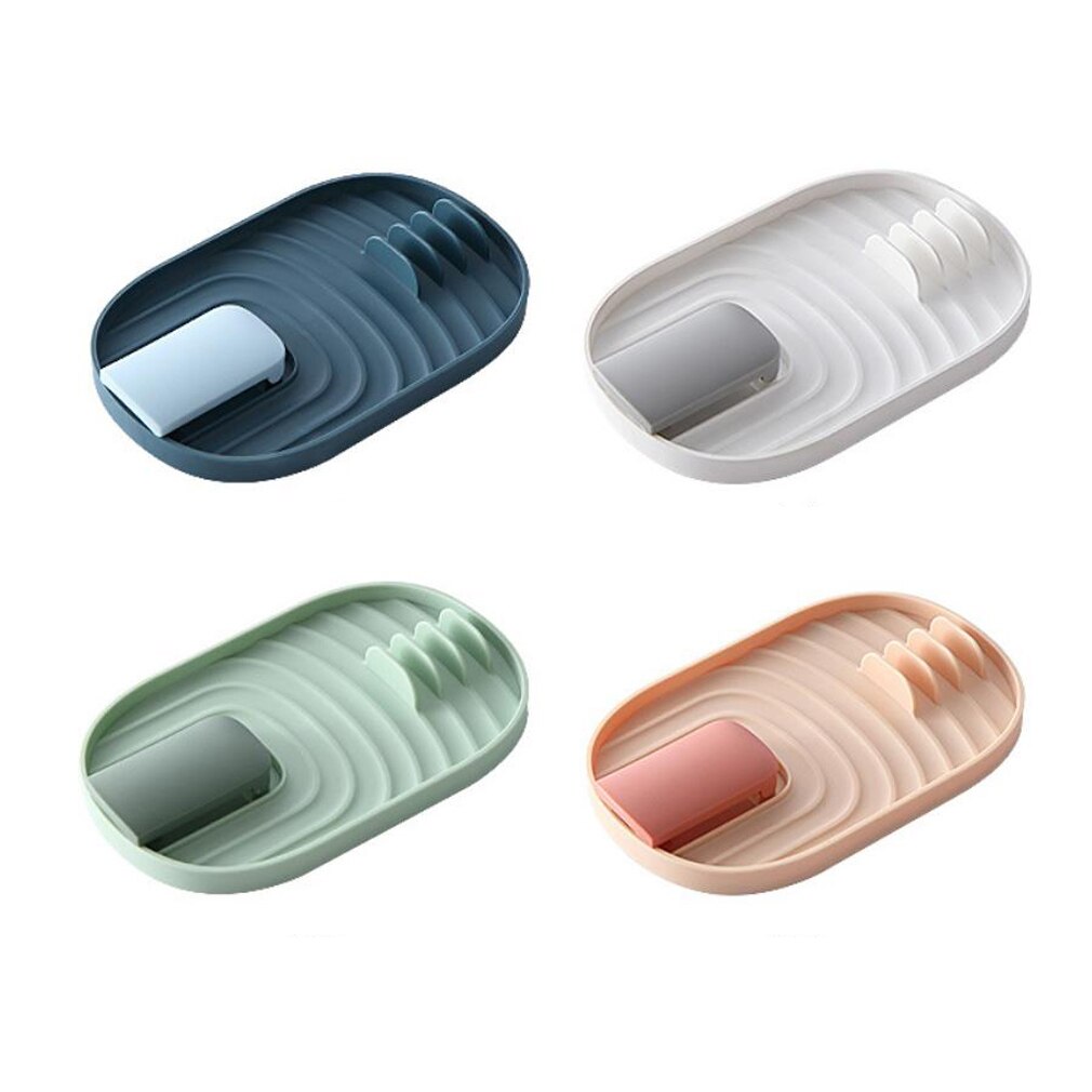 Multifunctionele Keuken Pollepel Lepel Rest Holder Werktuig Organisator Spatel Houder Rekken Pot Deksel Opslag Pad Rack Plastic Deksel Houder