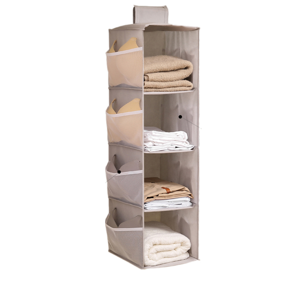 2/3/4 schicht Ordentlich KleiderbüGel Bh Hängen Kleiderschrank Lagerung Veranstalter Regal Kleidung Tasche Organizer Lagerung Kasten: Grau / 2 Schicht