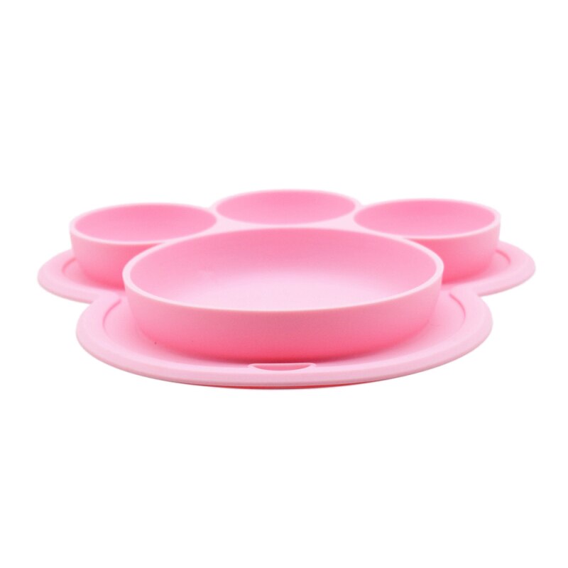 Oor Poot Peuter Plaat Draagbare Baby Platen Voor Peuters En Kinderen Bpa-vrij Vaatwasser En Magnetron Veilig Siliconen Placemat