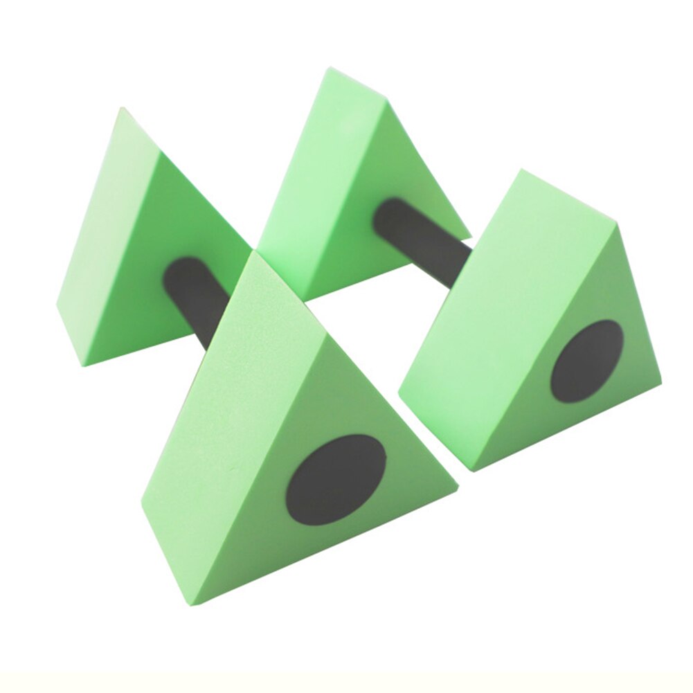 Haltère à flotteur d'eau triangulaire, 2 pièces, pour piscine, exercice aquatique: Green