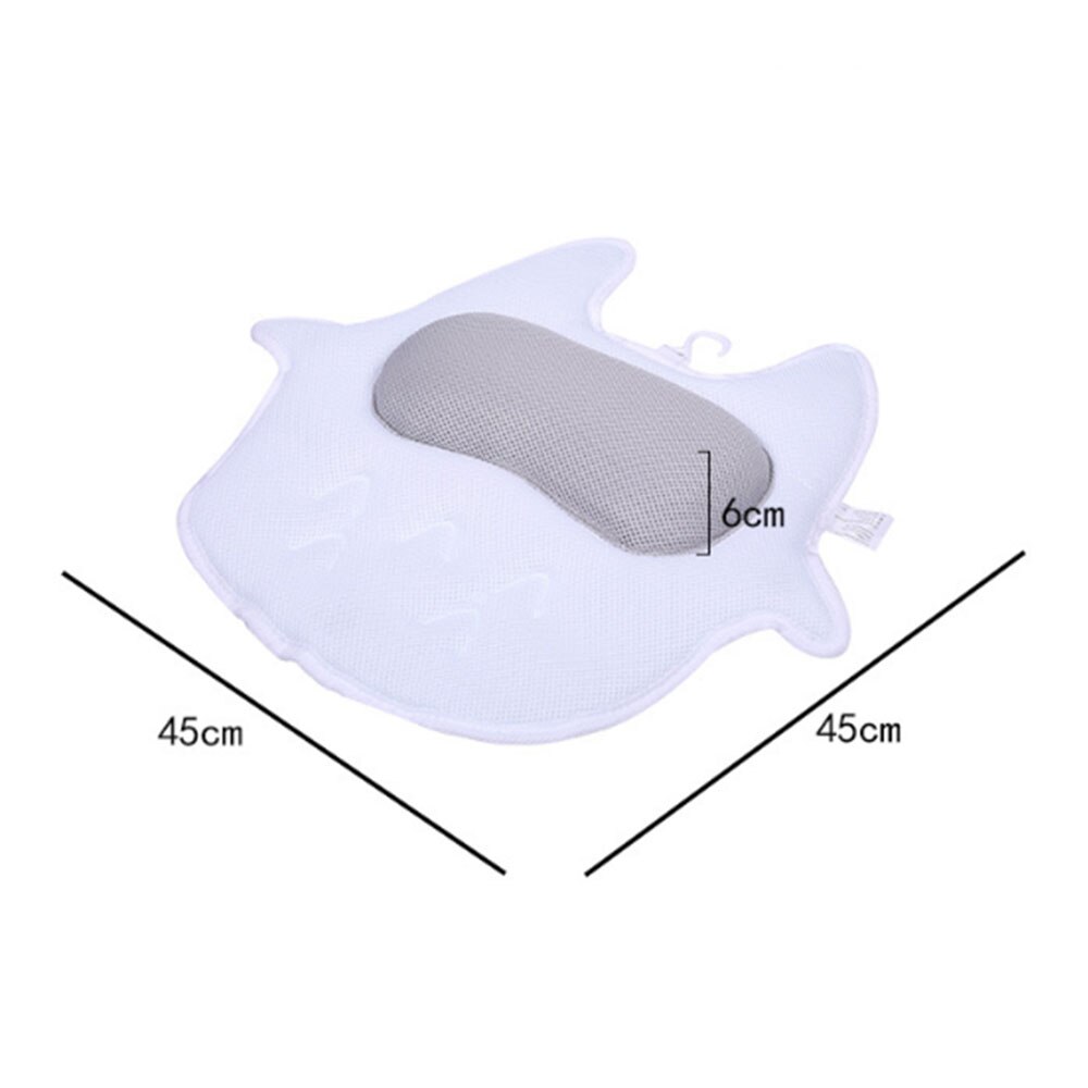Comfortable Bath Pillow Soft SPA Headrest Bathtub Pillow with Backrest Suction Cup Neck Cushion Bathroom Accessories