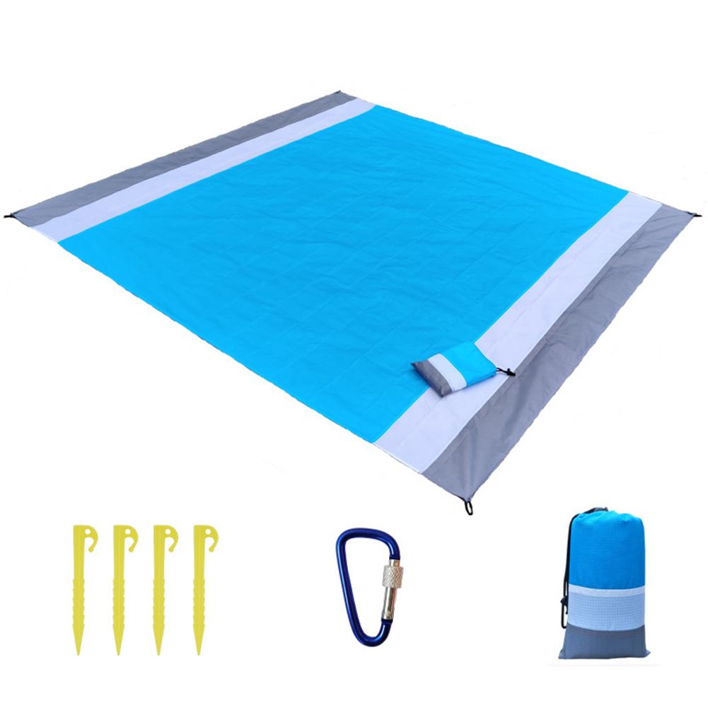 Tappetino da spiaggia Sandfree grande 79x83 pollici coperta da spiaggia impermeabile a prova di sabbia coperta ad asciugatura rapida per escursioni in campeggio