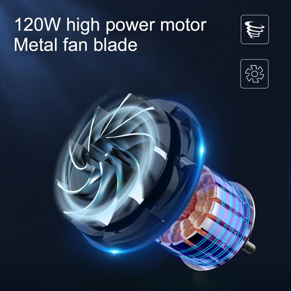 Car Vacuum Cleaner Powerful wireless rechargeable Handheld Rechargeable Small vacuum cleaner ABS 120W Dustbuster for Car