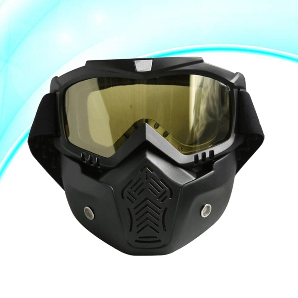1Pc Outdoor Goggles Mask Motorcycle Face Mask Helmet Goggles Motorbike Helmet Lens for Teenagers Men