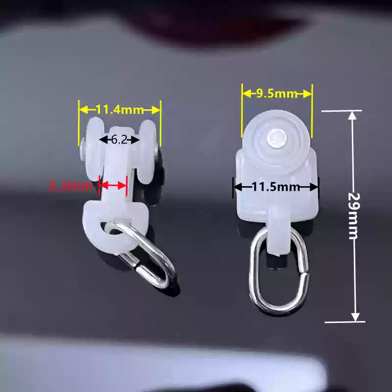 Curtain Track Accessories Rollers Vintage Straight Rail Curved Rail Guide Hook Ring Roller Skate Wheel Buckle Furniture Hardware