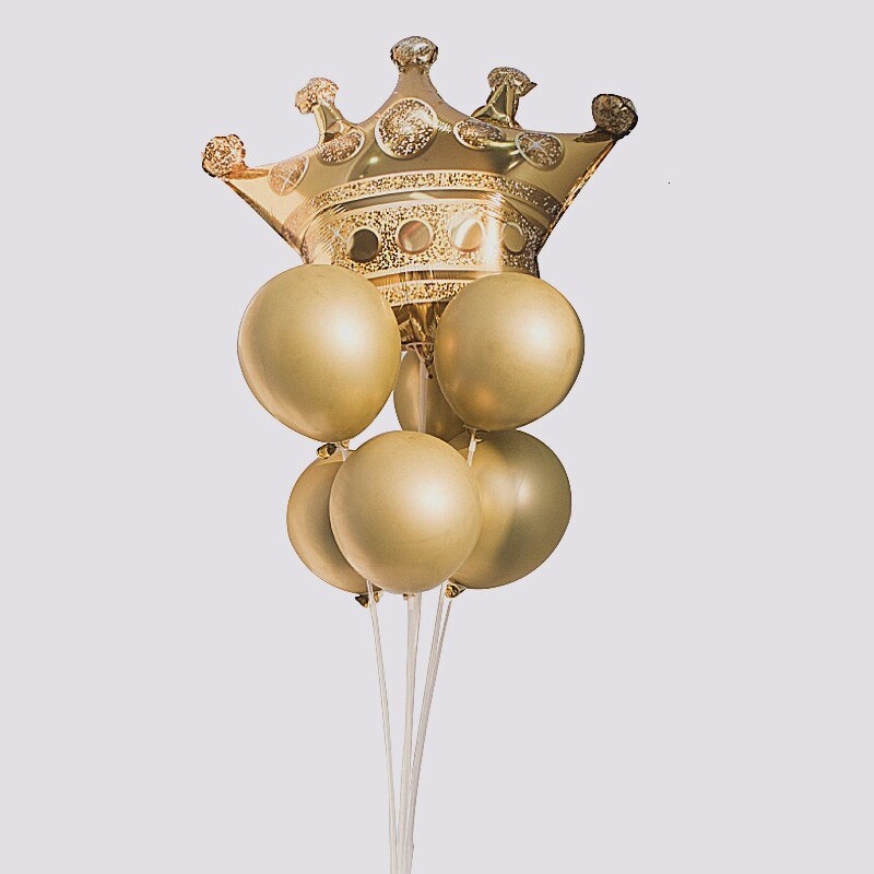 1 gylden krone ballon runde latex ballon fødselsdagsfest børns dag bryllup og engagement scene arrangement: Guld