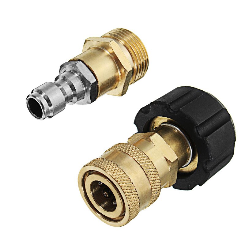 M22 Threaded Nozzle Quick Connect Connector Head For Foam High Pressure Washer Washing Machine: Default Title