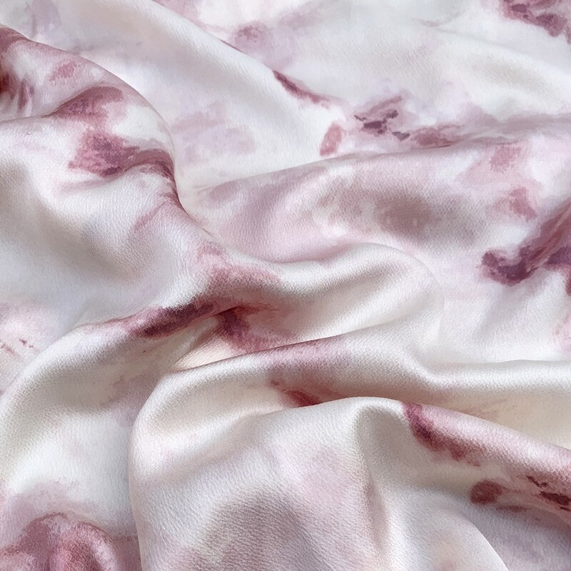 Width 59" Micro Elastic Drape Gloss Imitation Acetate Chiffon Fabric By The Half Yard For Dress Shirt Cheongsam Material