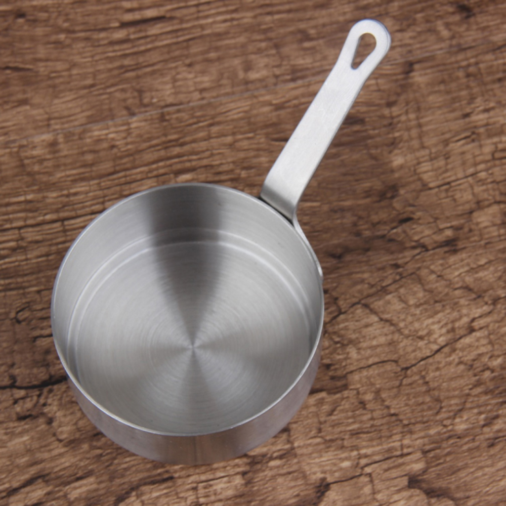 Mini Melk Pan Non-stick Rvs Steelpan Kaas Pot Chocolade Gesmolten Verwarming Pot Keuken Kookgerei Zilver 50 Ml 100 Ml