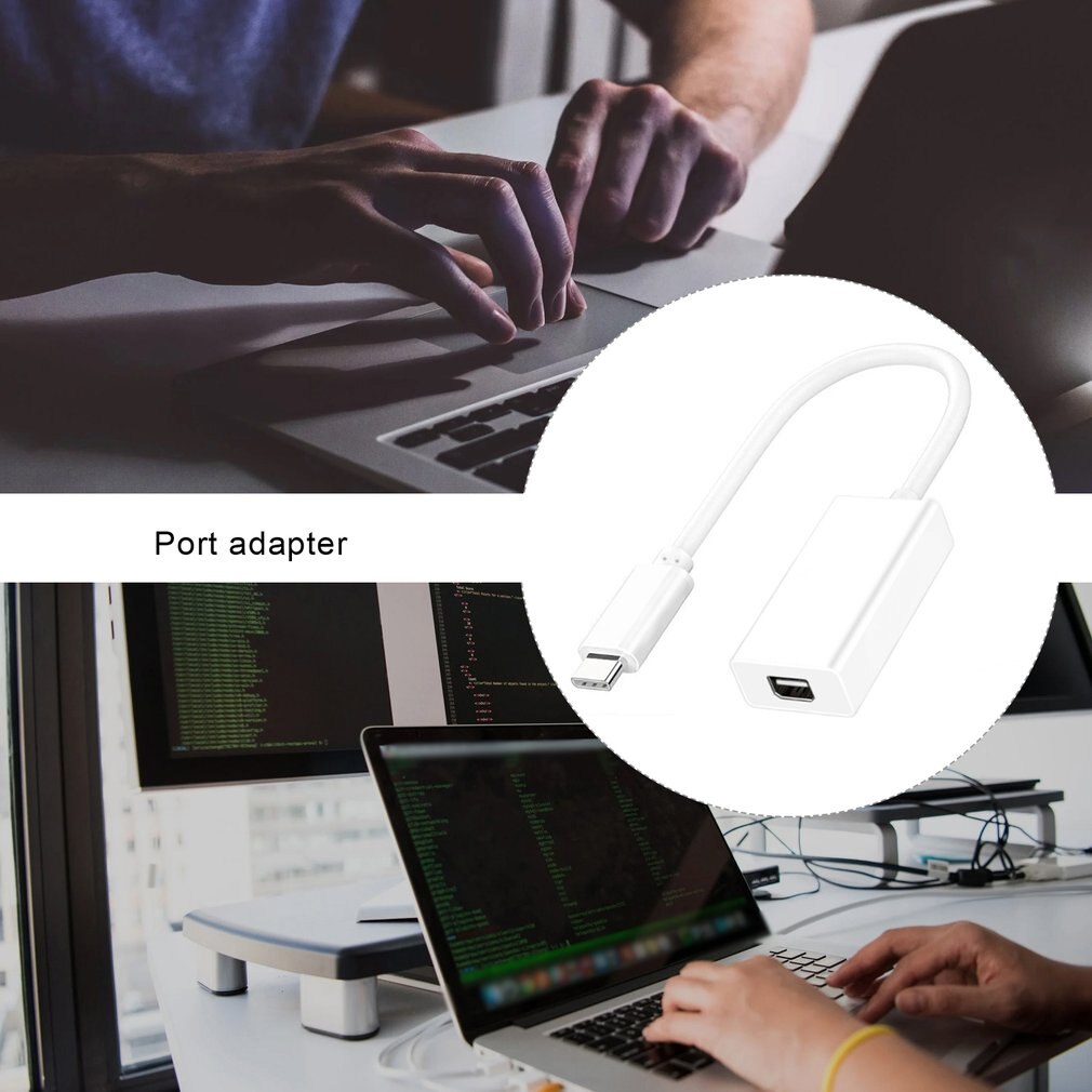 Usb-c til mini-skjermportadapter usb 3.1 type c til Lyn 2- adapter usb-c til mini-skjermport
