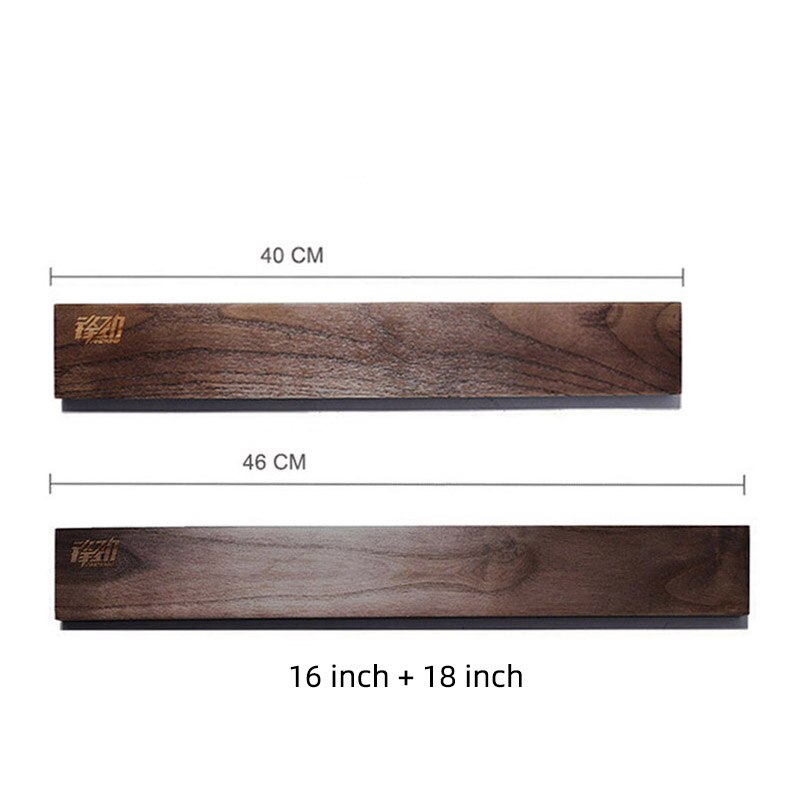 Krachtige Houten Strip Magnetische Mes Houder Wall Mount Voor Metalen Messen Acacia Houten Blok Magneet Messen Rack Keuken Gereedschap