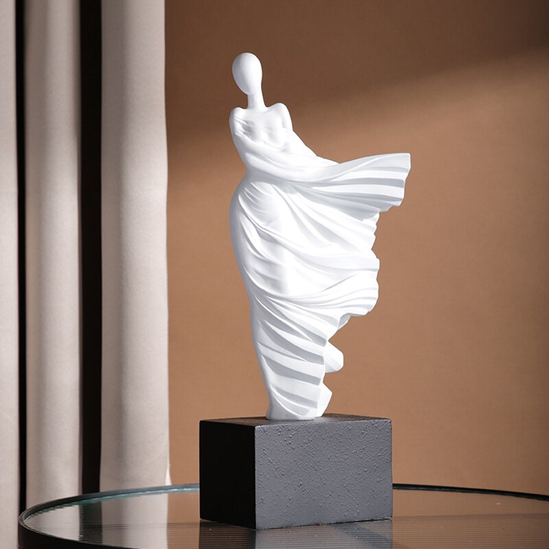 High-end Modern Simplicity Sculptures Abstract Dancer Figure People Statue Resin Home Decoration Living Room TV Cabinet Decor