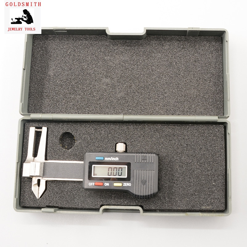 Calibrador de bolsillo Digital de 0-25mm con gema de diamante, calibrador digital de tres funciones Minitype, calibrador de grosor, herramienta de medición de espesor