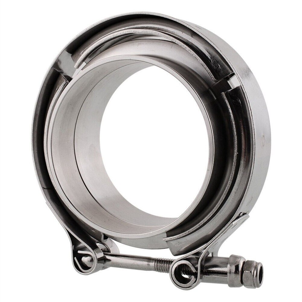 2/2.5/3/3.5/4 pulgadas SS304 v-band Clamp Acero inoxidable M/F 3 V Band Turbo escape Downpipe